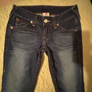 True Religion Dark Blue Boot Cut Jeans